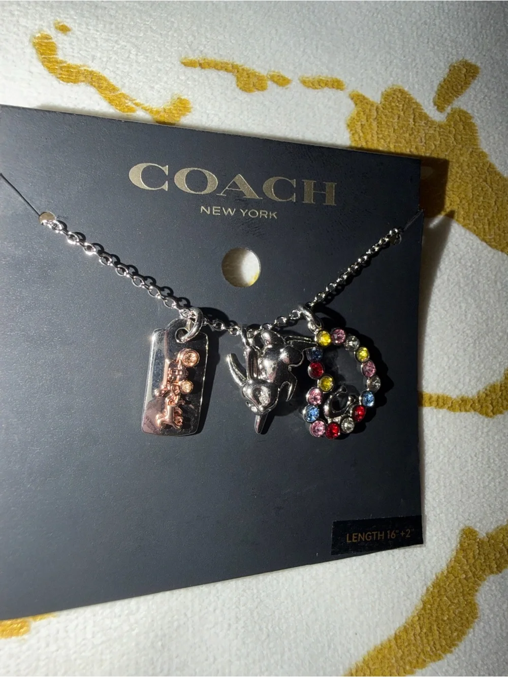Coach multicolor charm
